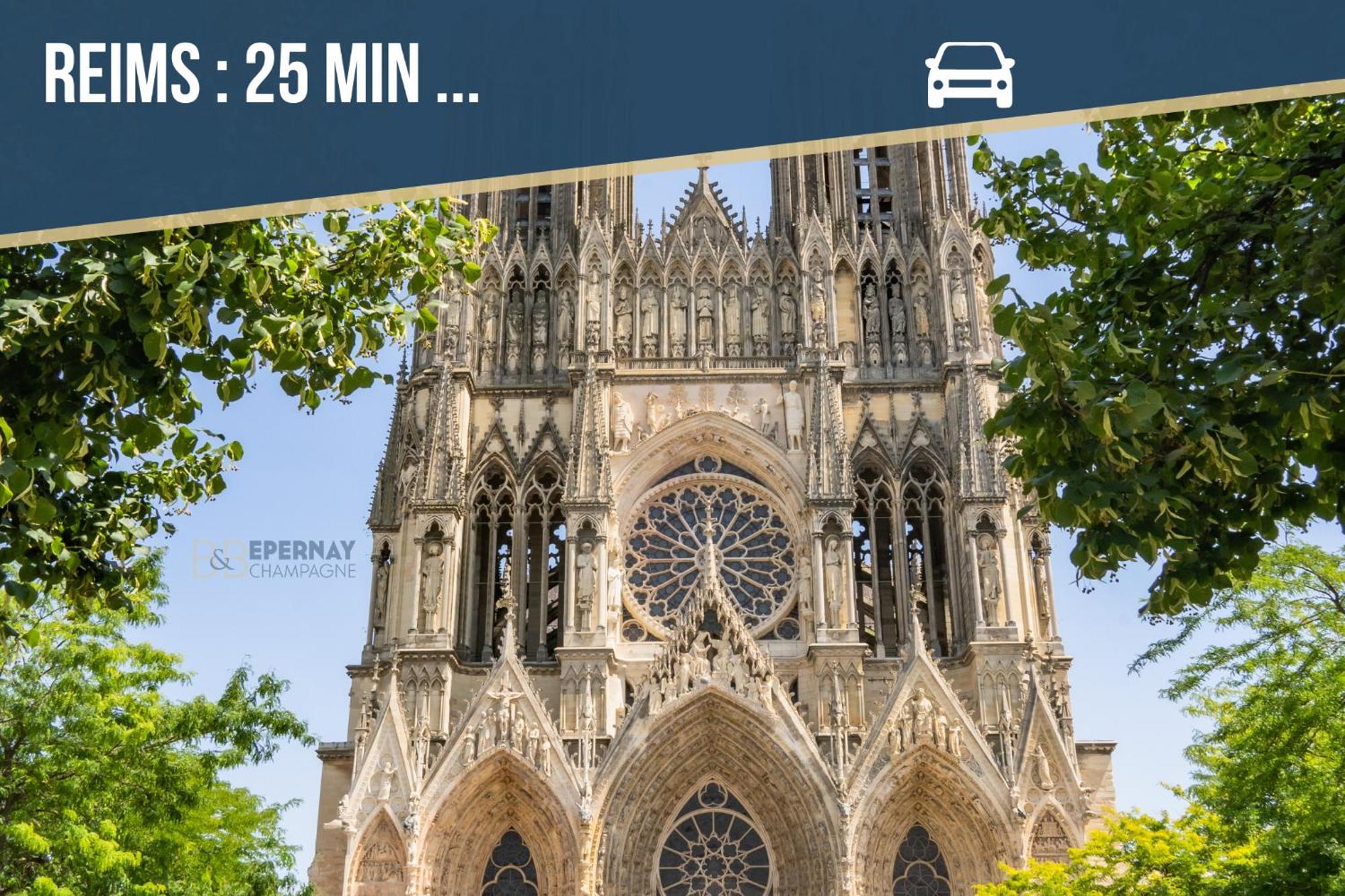 Studio 86 - Climatisation & Proche Centre-Ville- 2 Personnes - Bnb Epernay Bagian luar foto